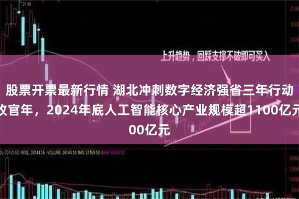 股票开票最新行情 湖北冲刺数字经济强省三年行动收官年，2024年底人工智能核心产业规模超1100亿元